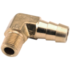 Anderson Metals 3/8 In. MIP x 3/8 In. Hose Barbed 90 Deg. Brass Elbow (1/4 Bend) Image 1