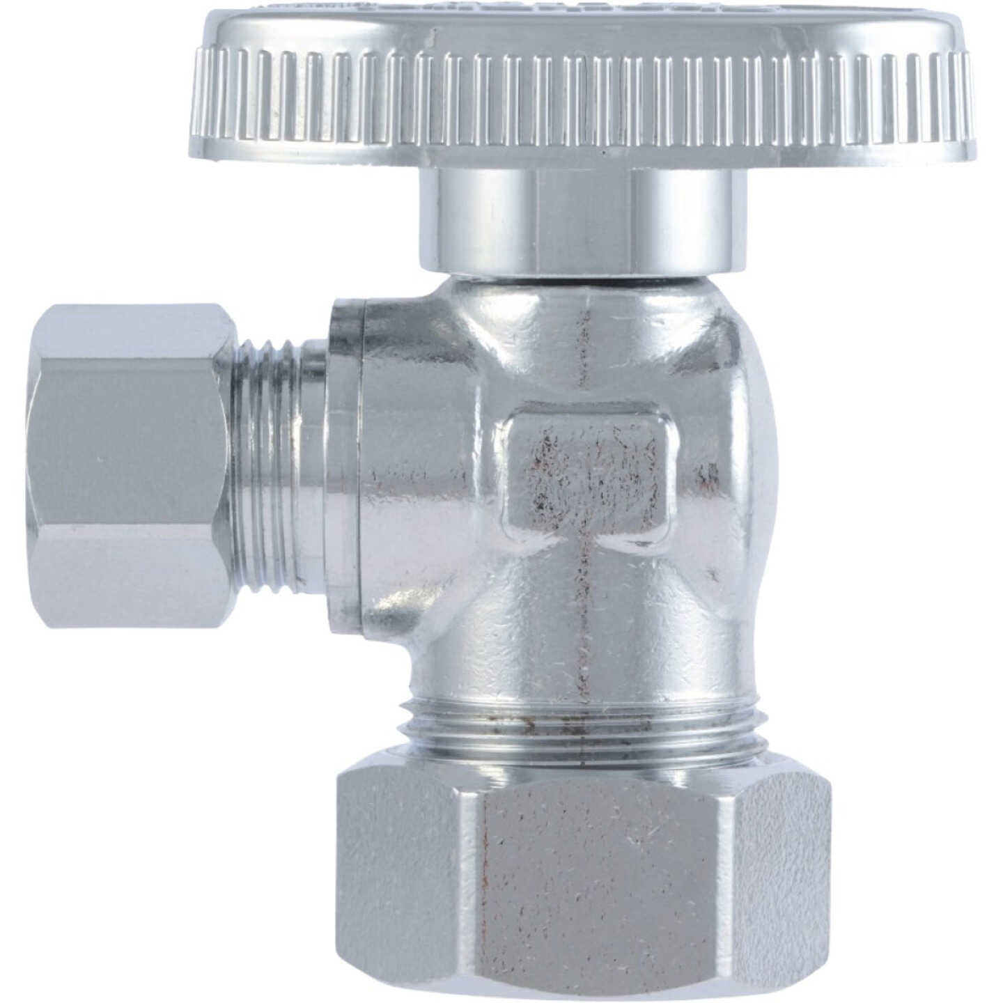 SharkBite 1/2 In. Compression x 3/8 In. Compression Quarter Turn Angle Valve Image 3