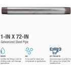 Southland 1 In. x 72 In. Carbon Steel Threaded Galvanized Pipe Image 3