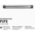 Southland 1 In. x 72 In. Carbon Steel Threaded Galvanized Pipe Image 4