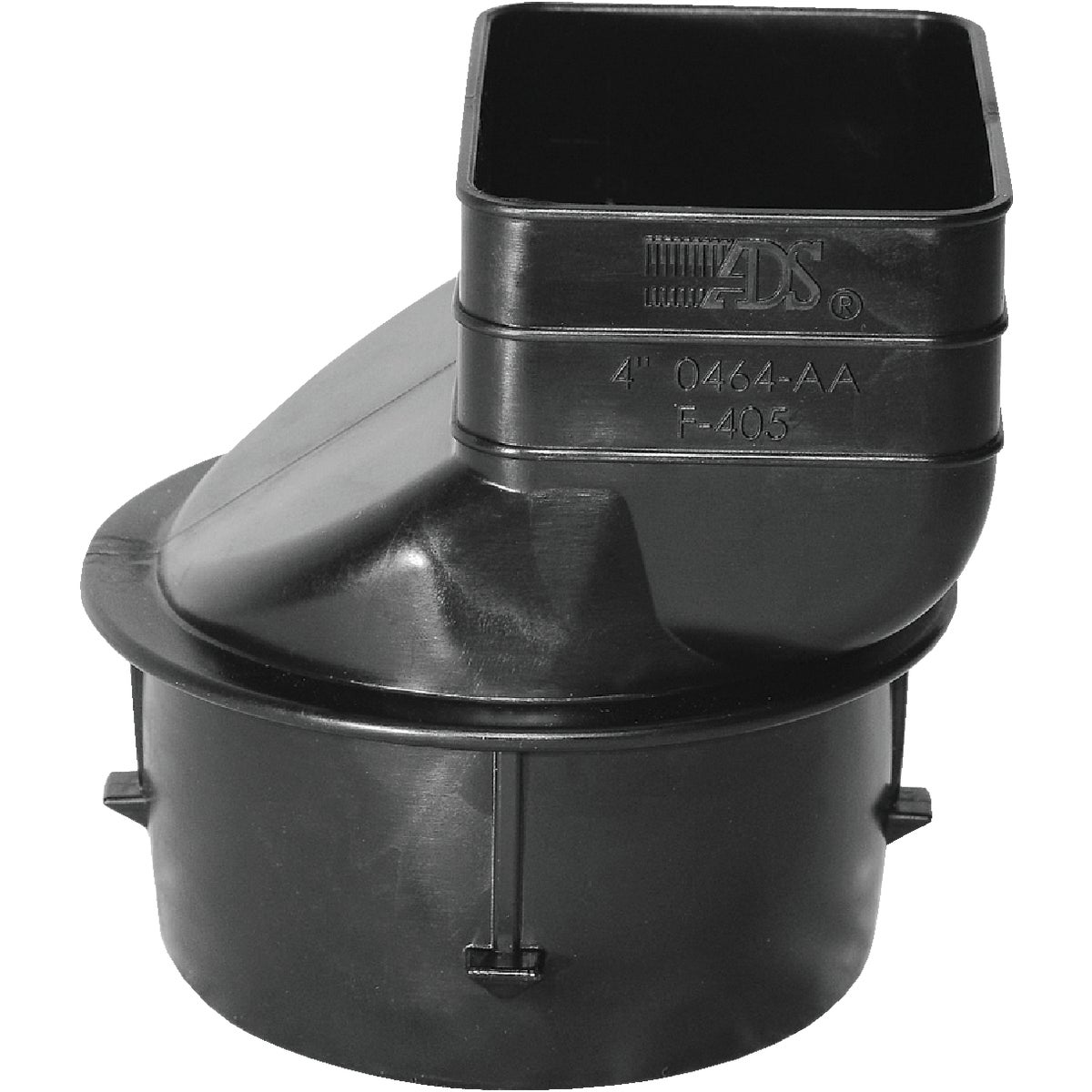 Advanced Drainage Systems 3 In. x  3.25 In. x 2.5 In. Polyethylene Corrugated to Downspout Barb x Female Adapter