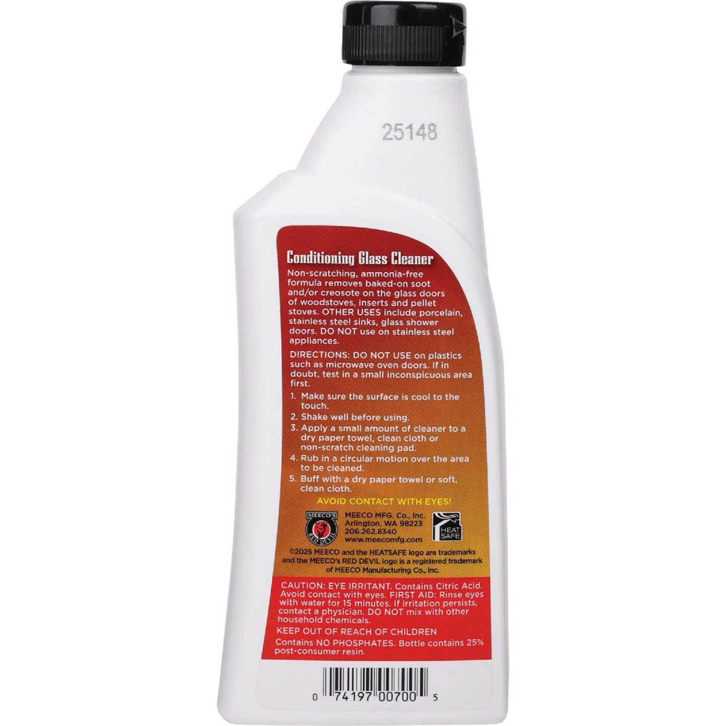 Meeco's Red Devil 8 Oz. Squeeze Bottle Conditioning Glass Door Cleaner Image 2