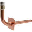 SharkBite 1/2 In. x Closed (4 In. x 8 In.) PEX Press Brass Stub-Out with Bracket Image 1