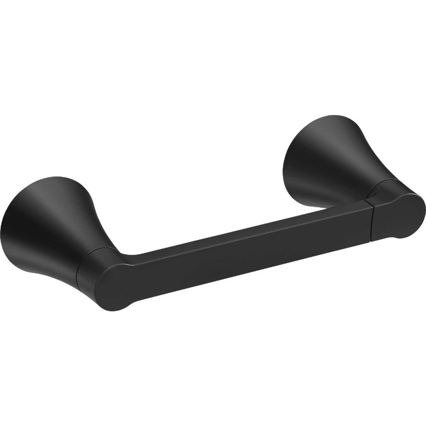 Moen Mikah Wall Mount Pivoting Paper Holder, Matte Black Image 1