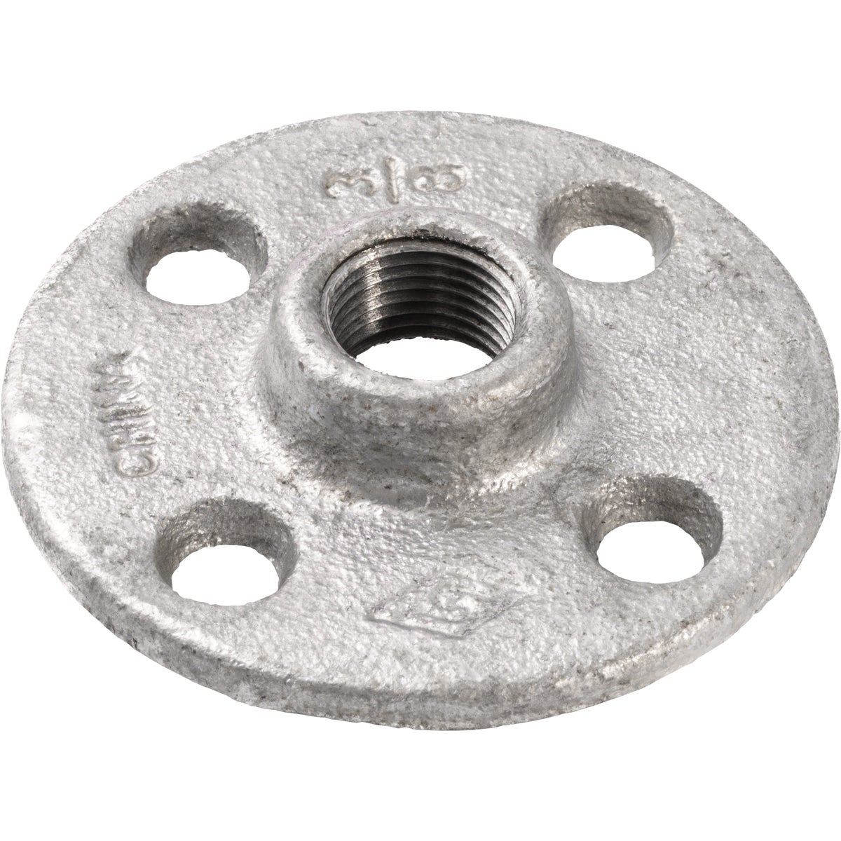 Southland 3/8 In. Galvanized Malleable Iron Floor Flange Fitting Image 1