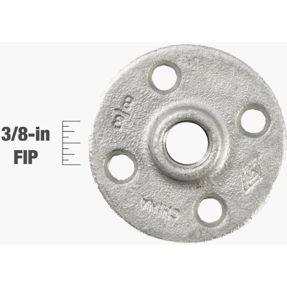 Southland 3/8 In. Galvanized Malleable Iron Floor Flange Fitting Image 4