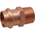 NIBCO 3/4 In. Press x 1/2 In. MIP Copper Adapter Image 1