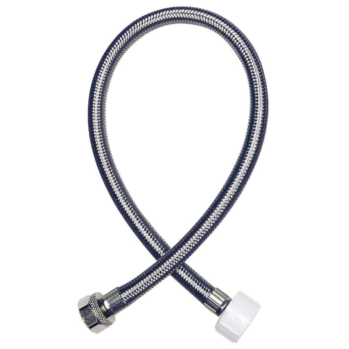 Do it Best 1/2 In. FIP x 7/8 In. BC x 9 In. Braided Stainless Steel Toilet Supply Line