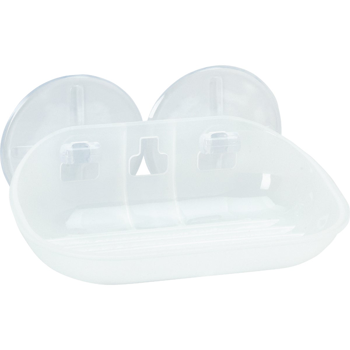Zenna Home Frosted Finish Suction Soap Dish