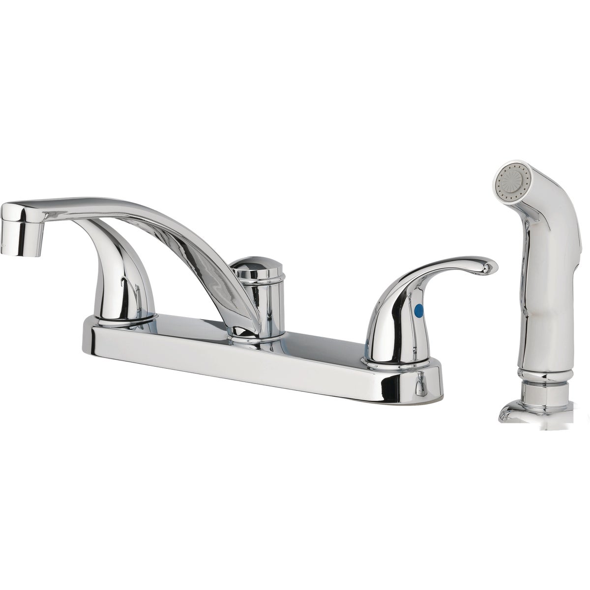 Homepointe 2 Decorative Lever Handle Kitchen Faucet, Chrome