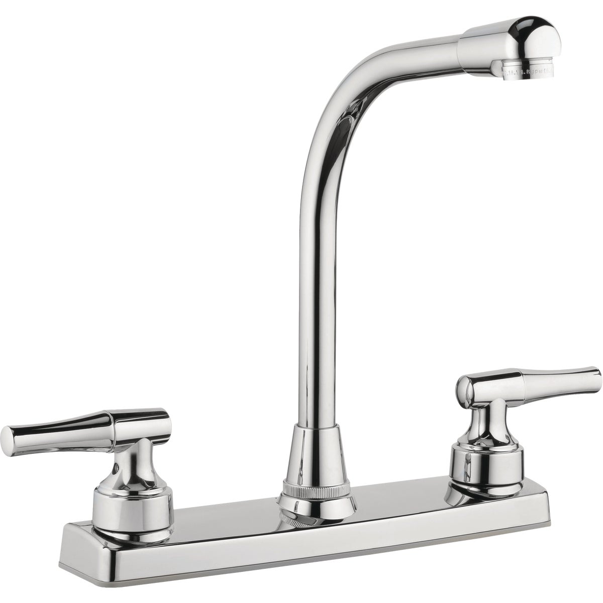 Homepointe 2 Lever Handle 8 In. Kitchen Faucet, Chrome