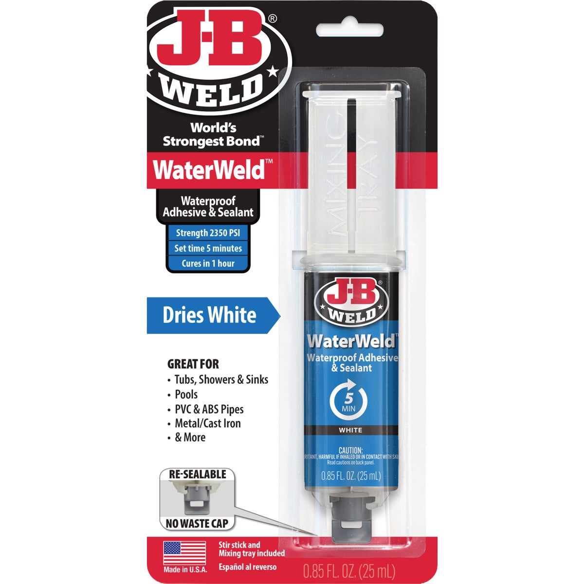 J-B Weld 25 ml Waterweld Syringe Image 5
