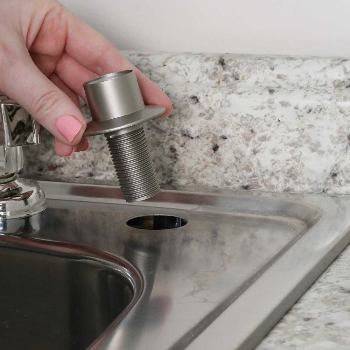 Danco Brushed Nickel Faucet Hose Guide Image 3