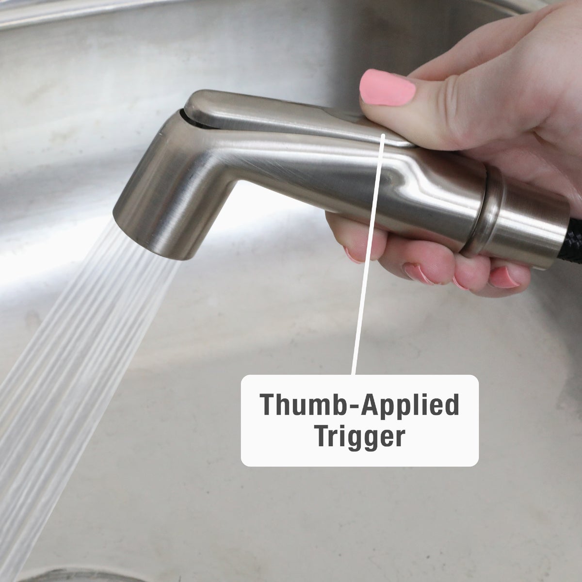Danco Faucet Brushed Nickel Sprayer Head Image 3