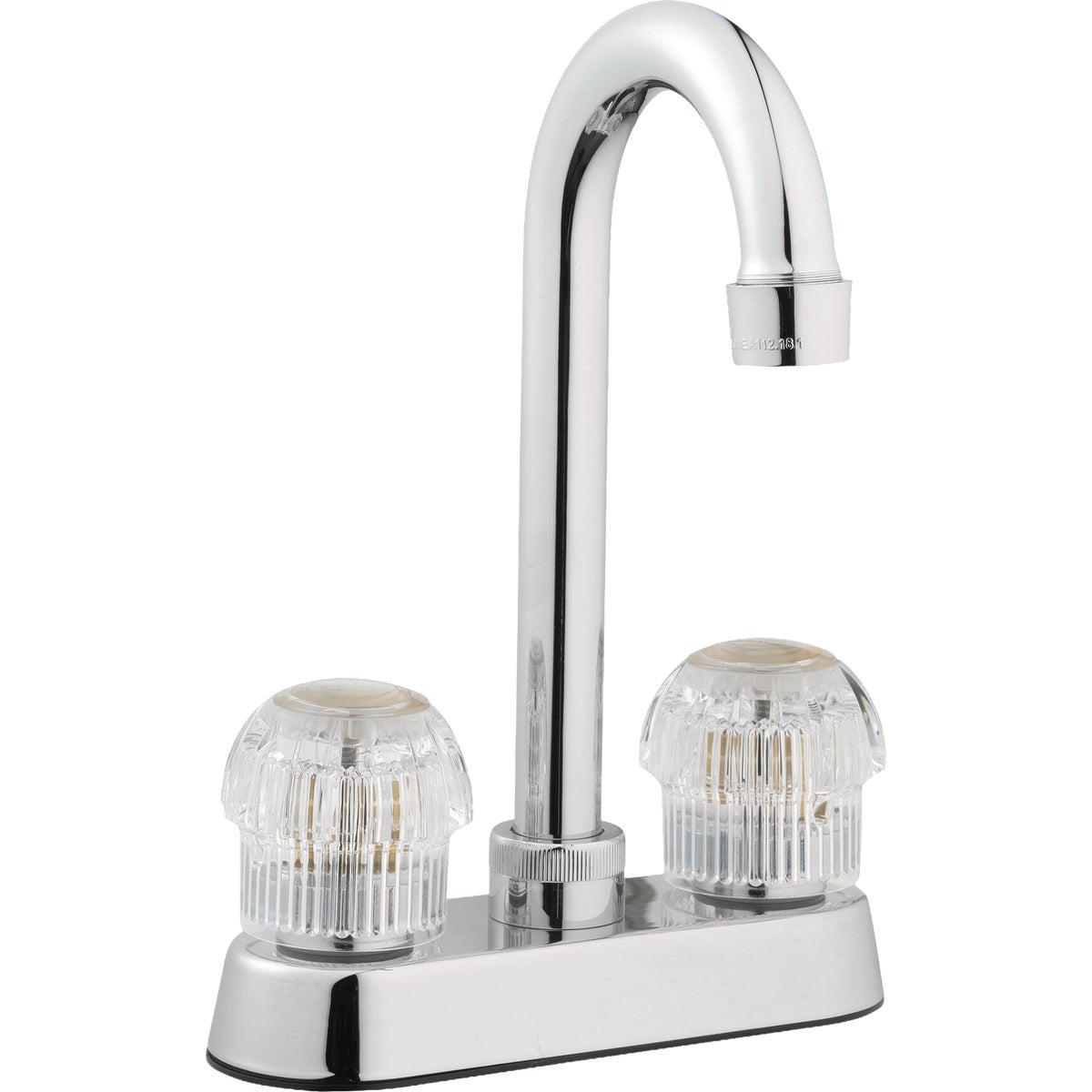 HomePointe 2-Handle Acrylic Chrome Bar Faucet Image 1