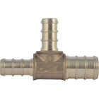 SharkBite 1/2 In. x 3/8 In. x 3/8 In. Barb Brass PEX Tee Image 3