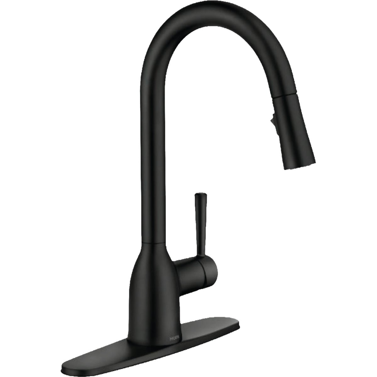 Moen Adler Matte Black High-Arc Single-Handle Kitchen Faucet