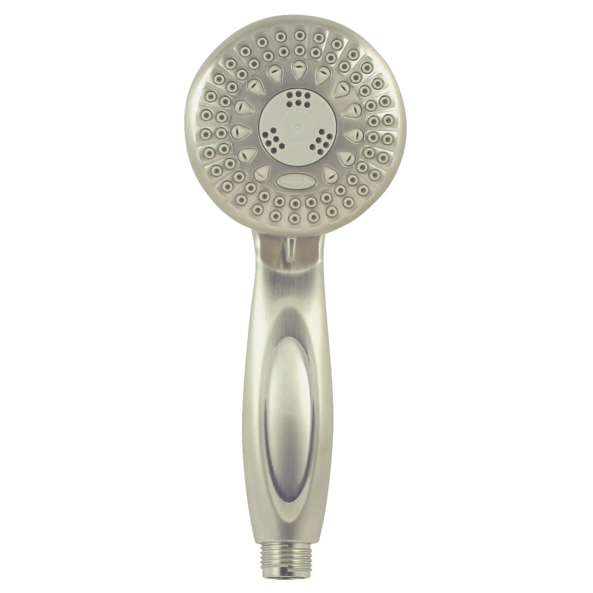 Waterpik PowerSpray 5-Spray 2.5 GPM Brushed Nickel Hand-Held Shower