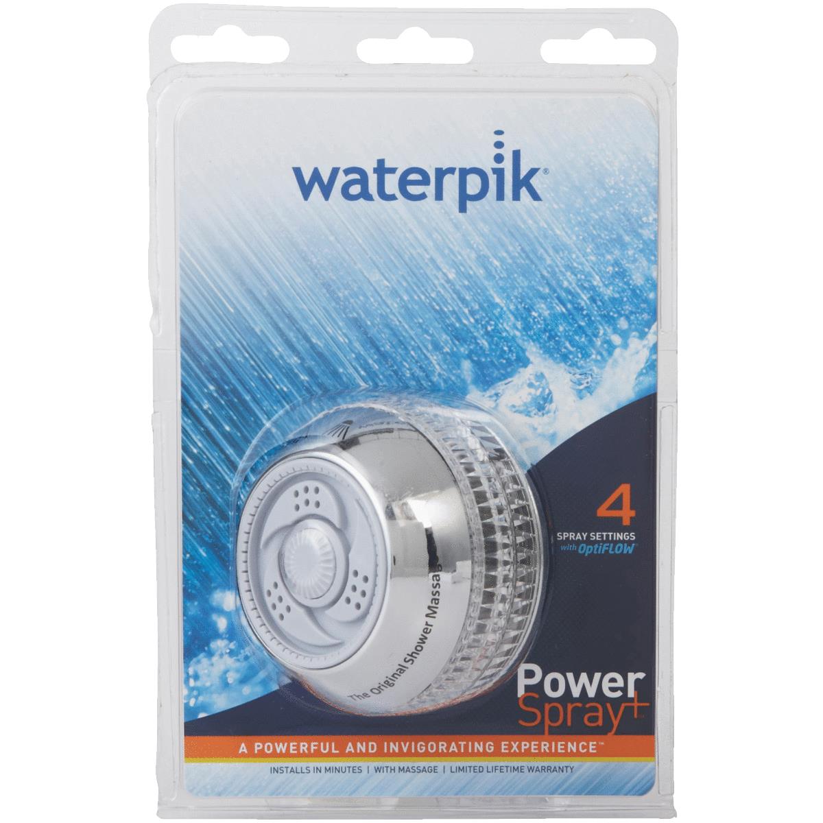 Waterpik PowerSpray+ 4-Spray 2.5 GPM Chrome Showerhead