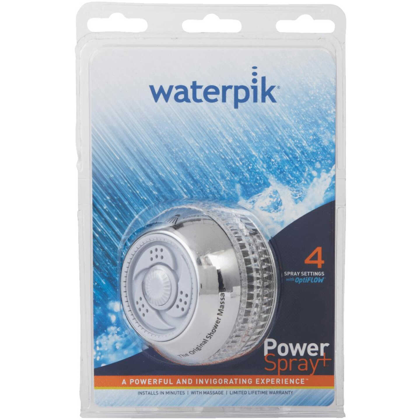 Waterpik PowerSpray+ 4-Spray 2.5 GPM Chrome Showerhead Image 2