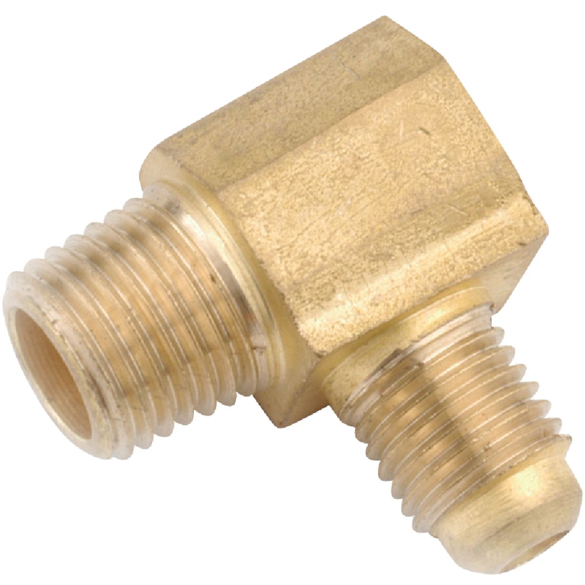 Anderson Metals 5/8 In. x 3/4 In. Male 90 Deg. Flare Brass Elbow (1/4 Bend)