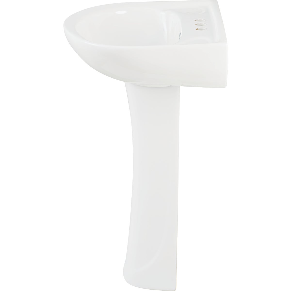 Common Goods Grove 21 In. White Pedestal Sink & Base Image 5