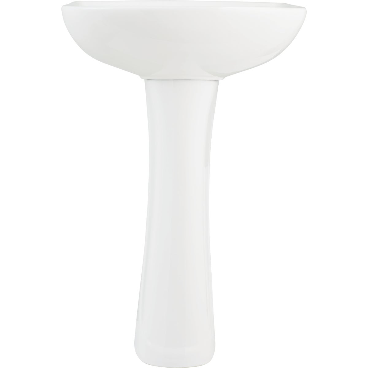 Common Goods Grove 21 In. White Pedestal Sink & Base Image 4