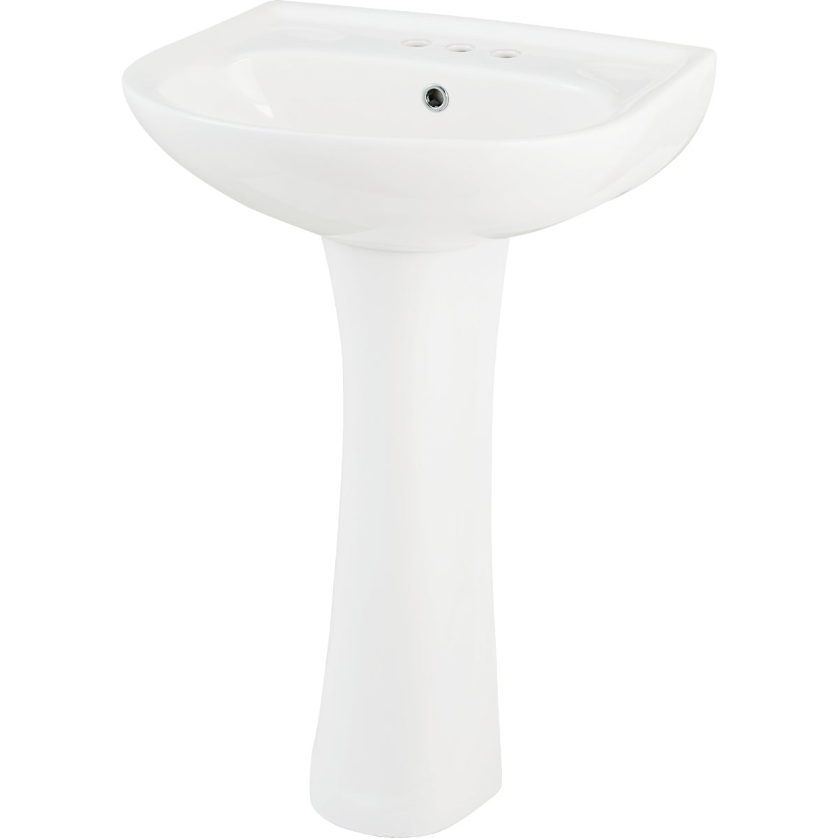 Common Goods Grove 21 In. White Pedestal Sink & Base Image 3