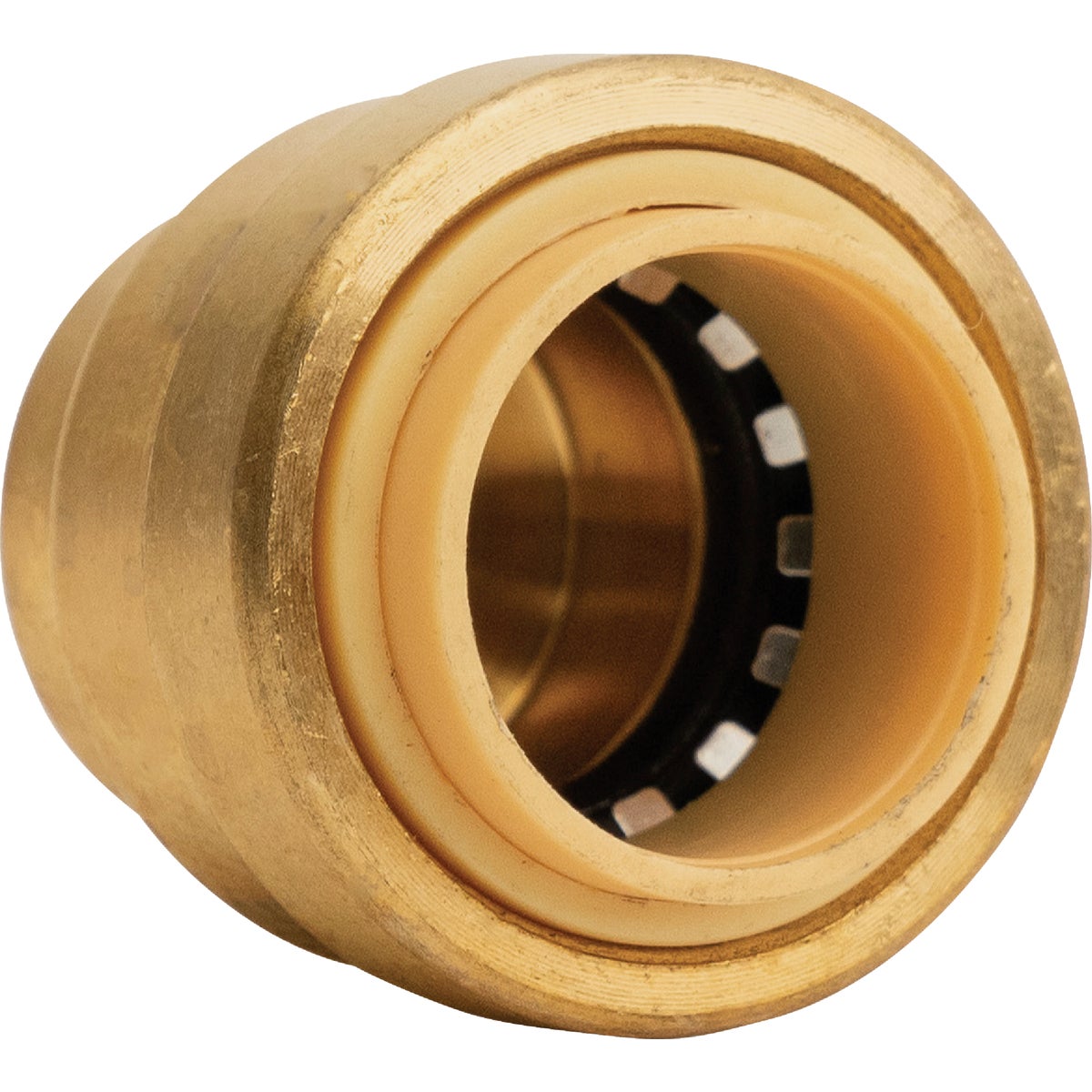QuickFitting 1/2 In. Push-to-Connect Brass Push Cap (End Stop)