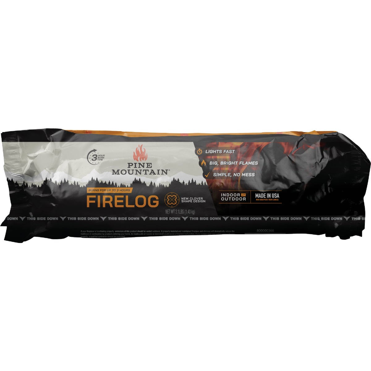 Pine Mountain Traditional 3-Hour Fire Log (6-Pack) Image 3