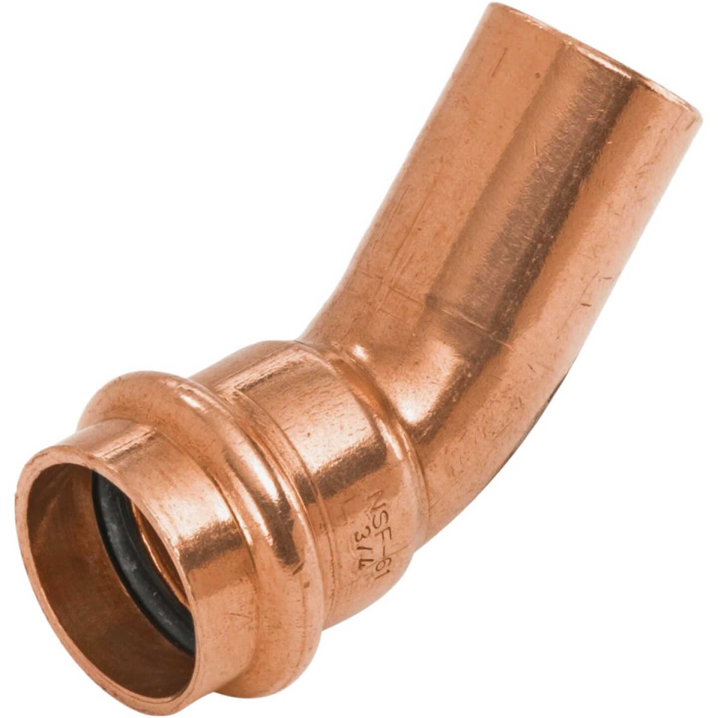 NIBCO 1/2 In. FTG x 1/2 In. Press 45 Deg. Press Copper Elbow (1/8 Bend) (10-Pack) Image 1