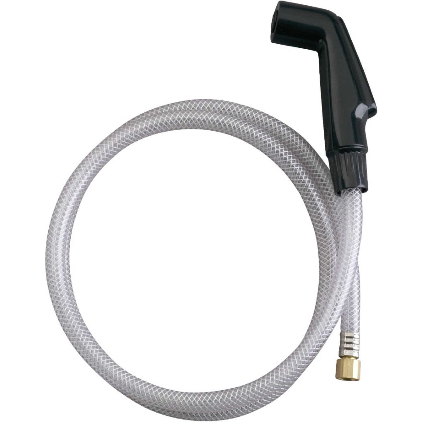 Kohler 1/4 In. X 18 Thread (NPSM) 50 In. Black Side Sprayer & Hose Assembly Image 1