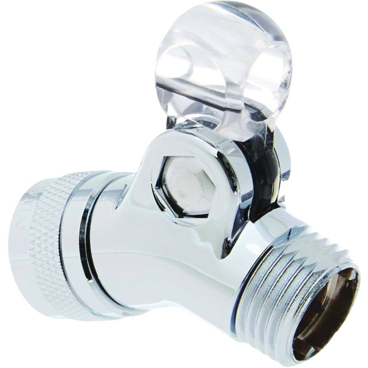 Master Plumber Chrome Finish Handheld Swivel Connector with Pin Mount Connection