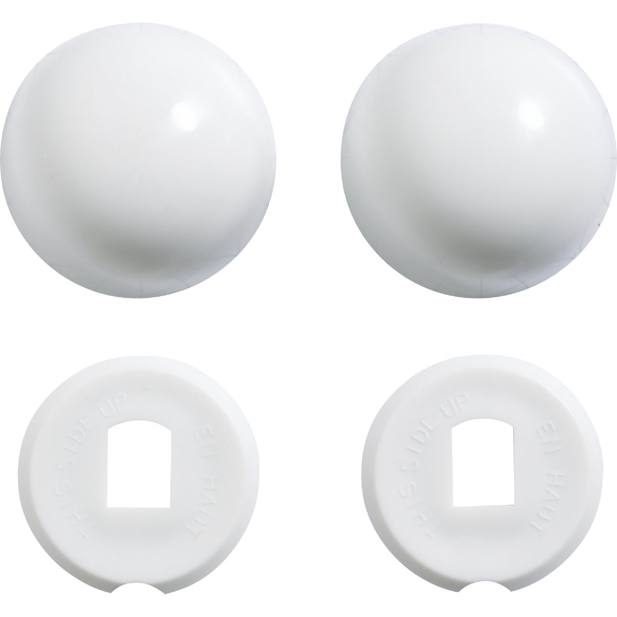 Kohler Genuine Parts White Plastic Snap-On Toilet Bolt Caps (2-Count)