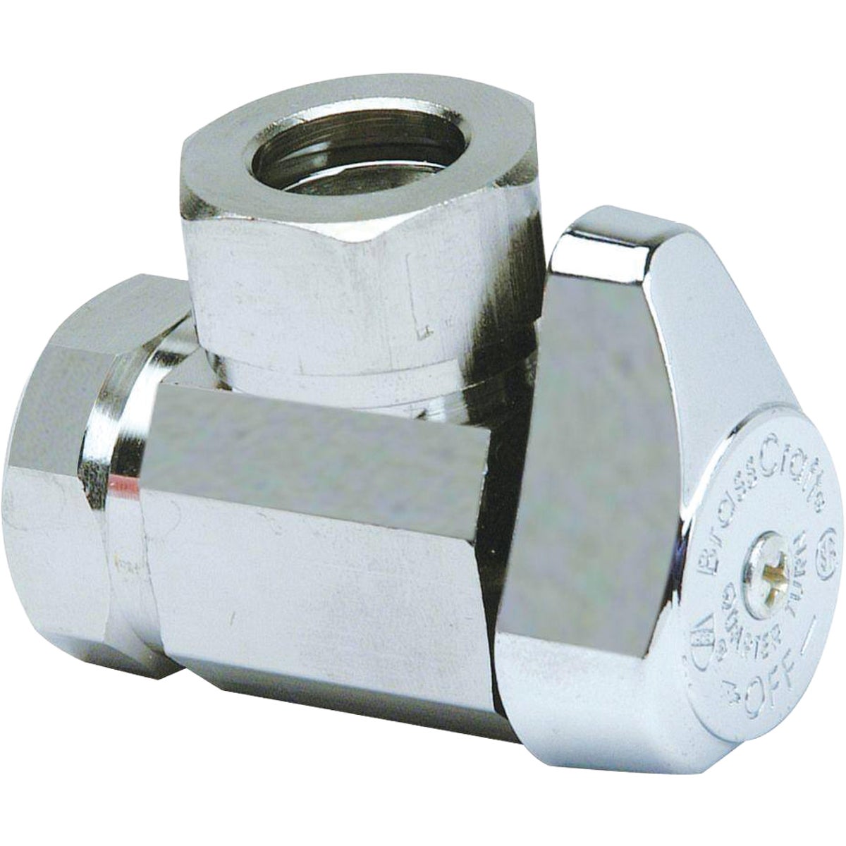Brasscraft 1/2 In. FIP x 7/16 In. & 1/2 In. Slip Joint Angle Valve