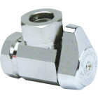 Brasscraft 1/2 In. FIP x 7/16 In. & 1/2 In. Slip Joint Angle Valve Image 1