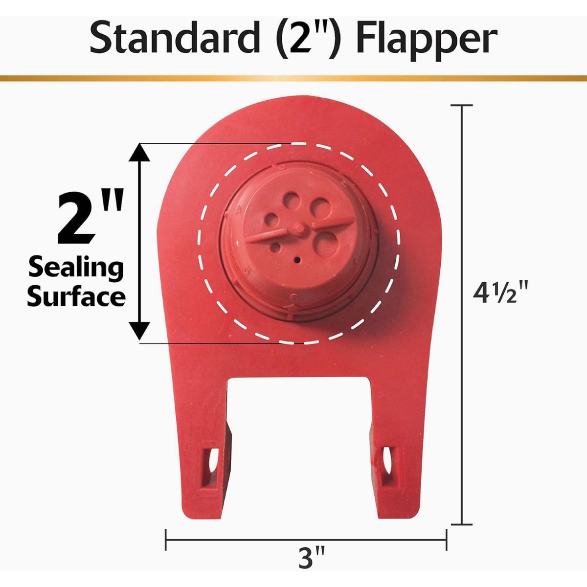 Korky Ultra Universal High Performance Red Flapper  Image 4