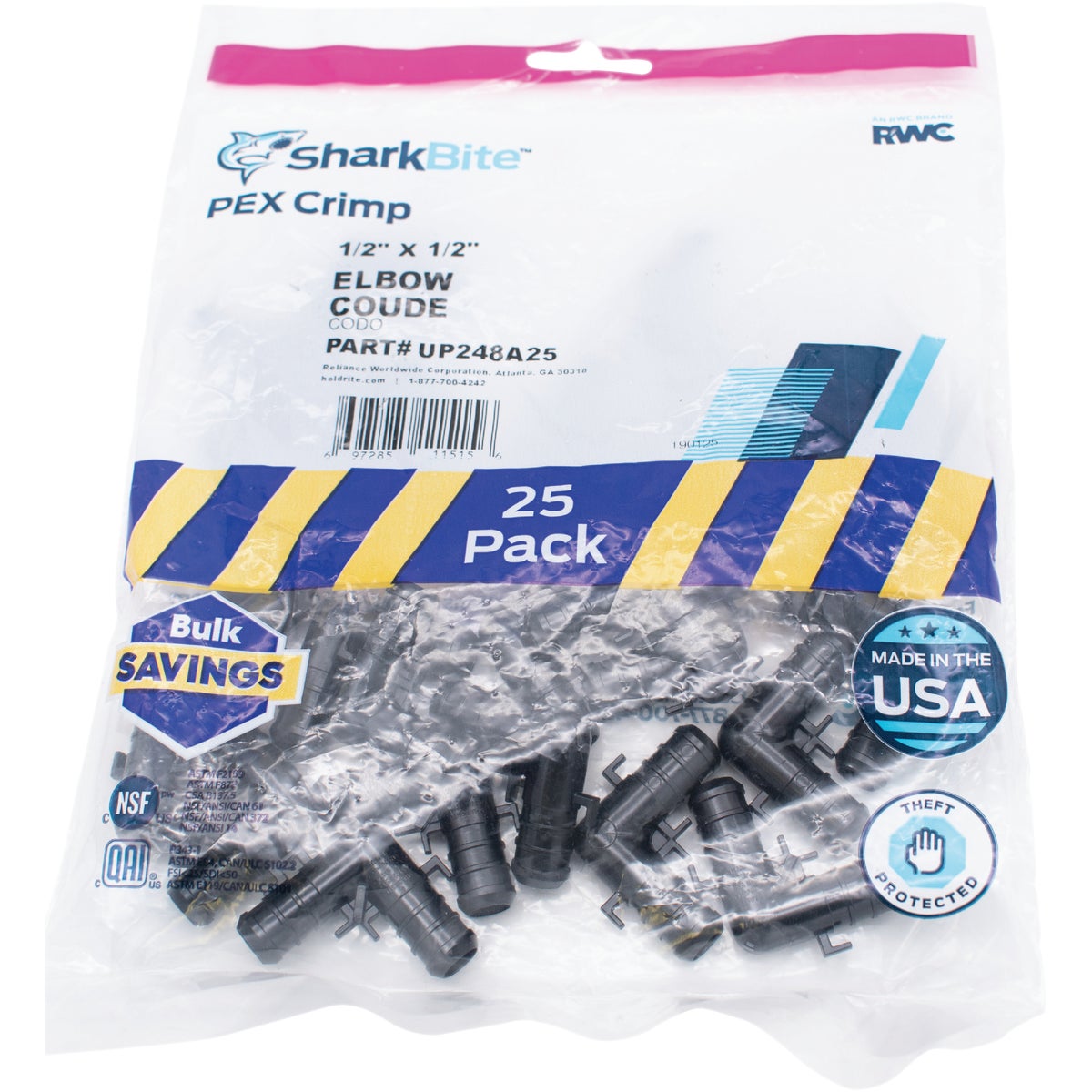 SharkBite PEX-B 1/2 In. Poly Alloy Barb Elbow (25-Pack) Image 2
