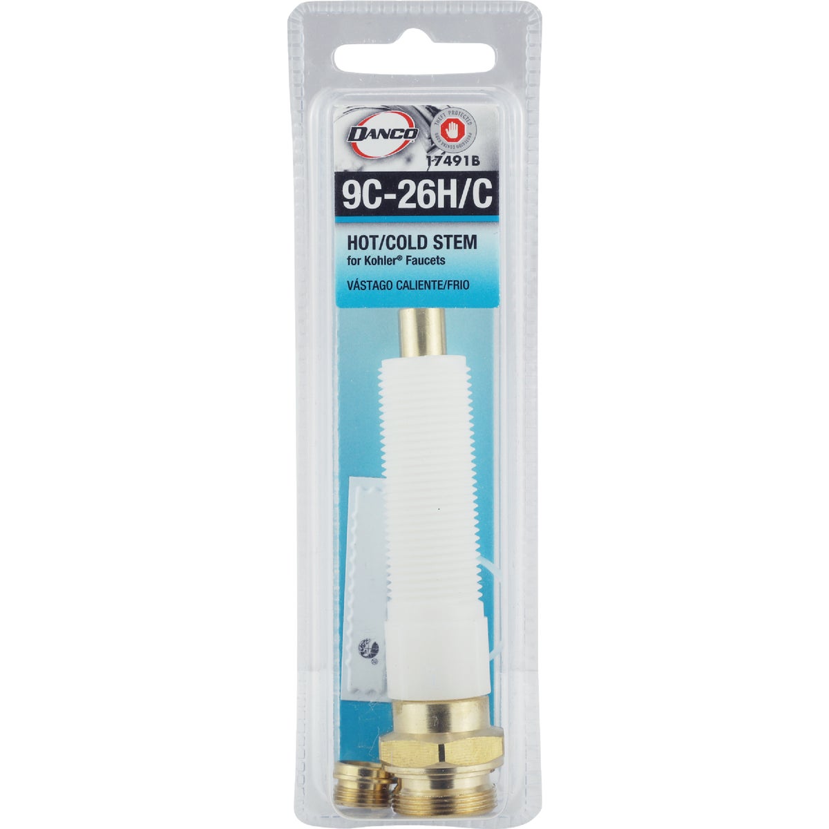 Danco Kohler Trend Hot/Cold Brass & Plastic Bathtub Stem Image 2