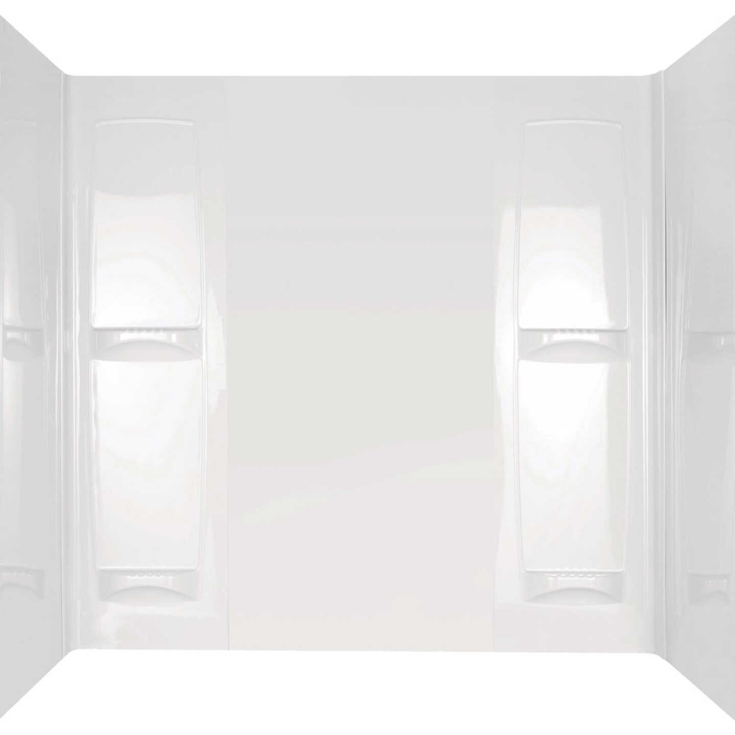 Delta 5-Piece White Pro-Series Easy-Up Adhesive Tub Surround Image 1