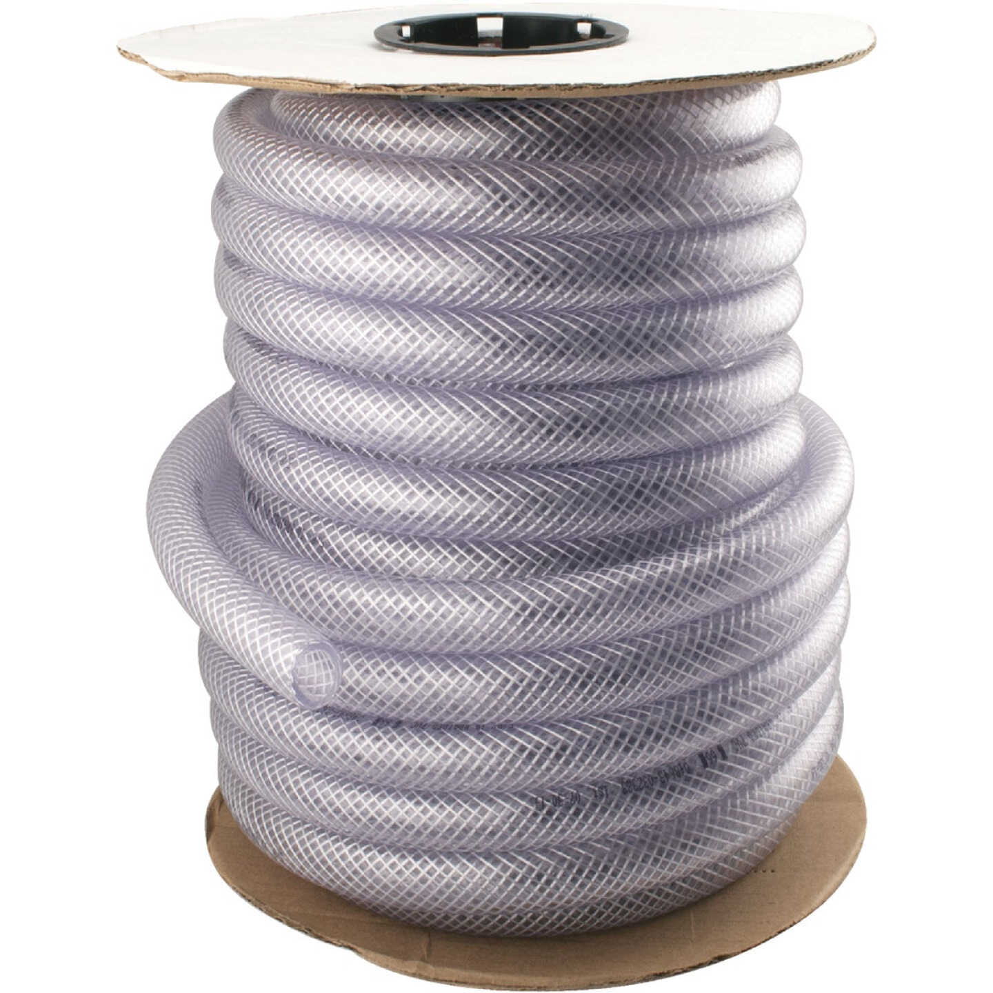 Abbott Rubber 7/8 In. x 5/8 In. x 75 Ft. Clear T12 Braided PVC Tubing Image 1