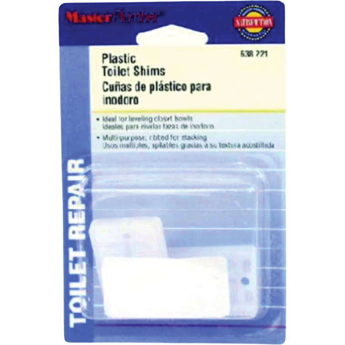 Master Plumber Plastic Toilet Shim Image 1