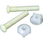 Master Plumber 2.5 In. White Plastic Toilet Seat Hinge Bolt Image 1