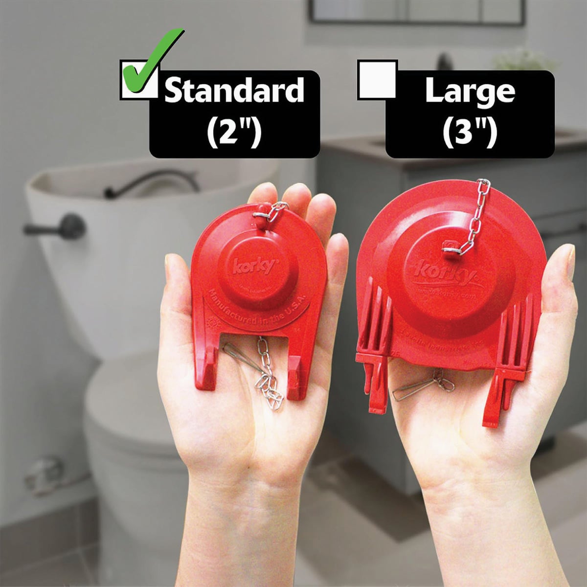 Korky Quietfill Fill Valve and Premium Flapper Kit  Image 2