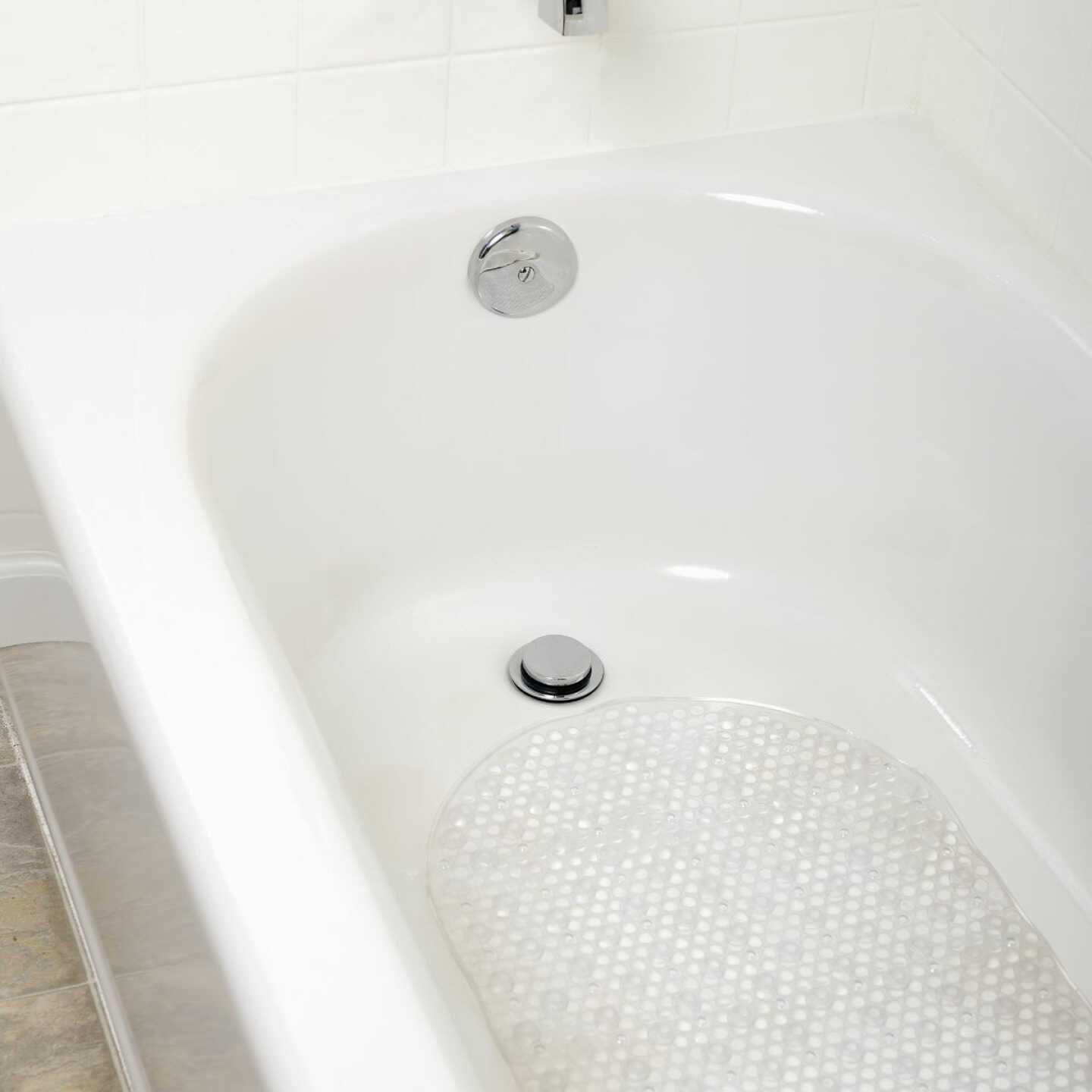 Zenith Zenna Home 15-7/10 In. x 27-1/2 In. Clear Bath Mat Image 2