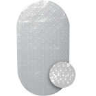 Zenith Zenna Home 15-7/10 In. x 27-1/2 In. Clear Bath Mat Image 1