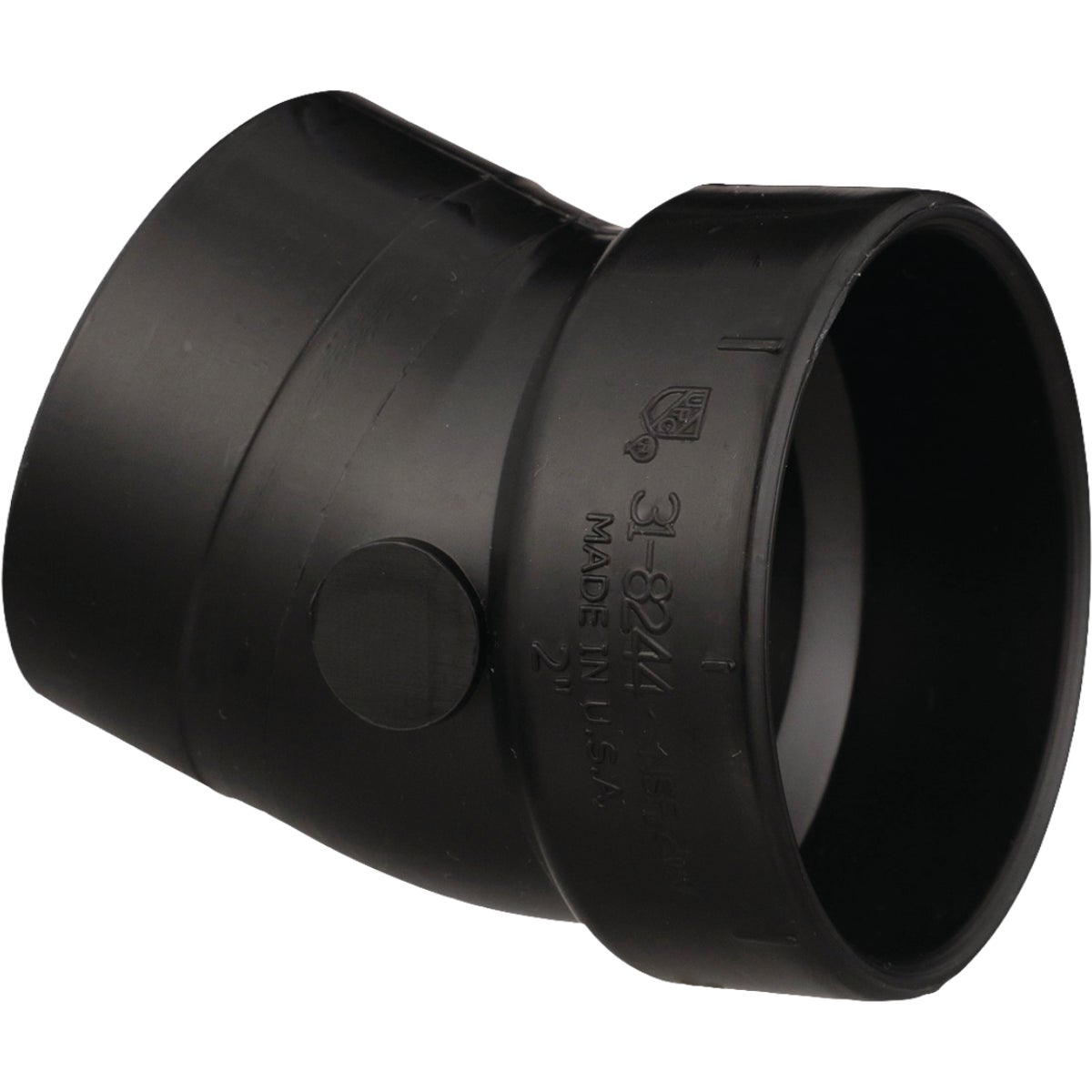 Charlotte Pipe 2 In. 22-1/2 Deg ABS/DWV Street Elbow