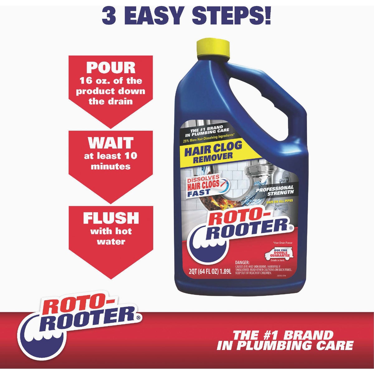Roto-Rooter 64 Oz. Hair Clog Remover Image 5