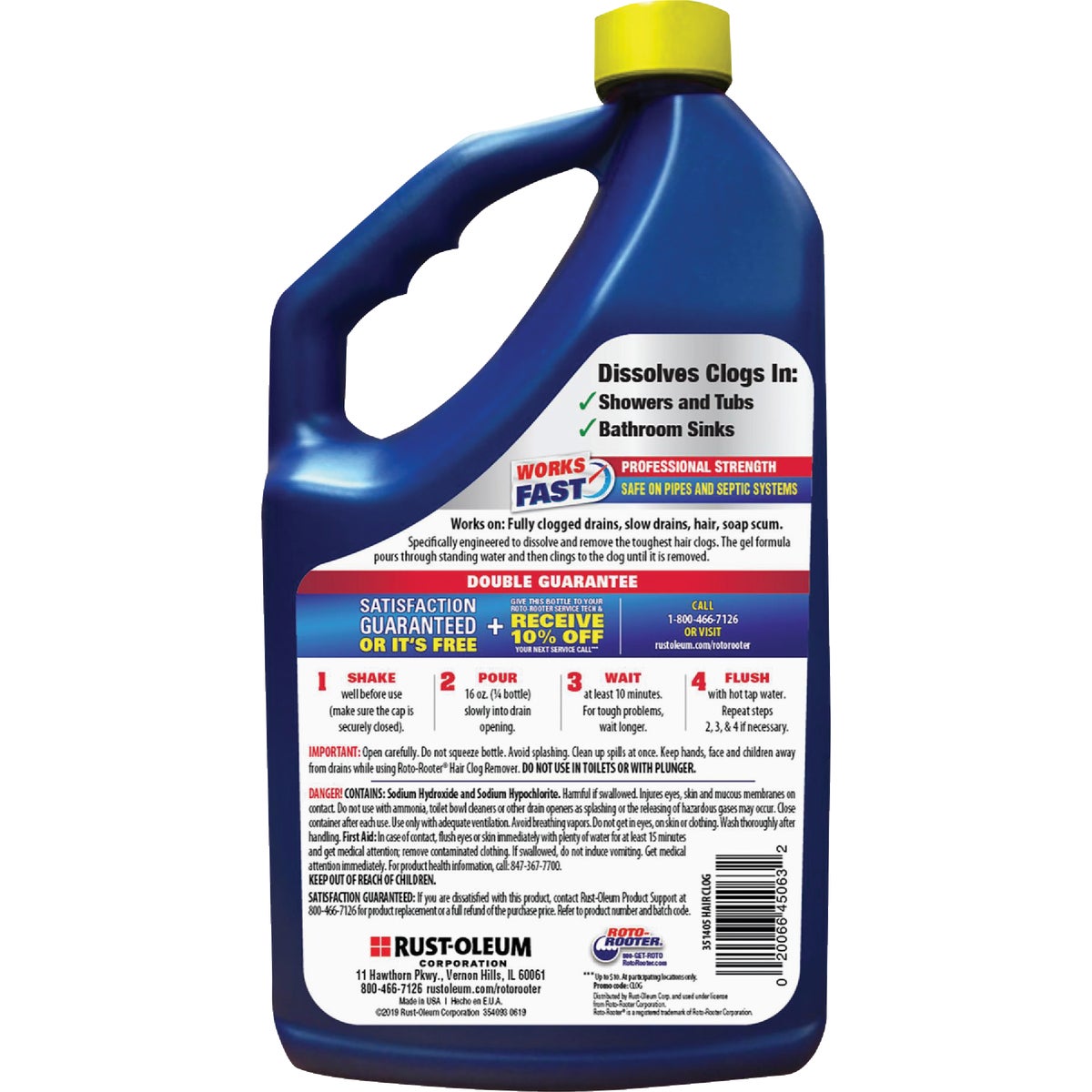 Roto-Rooter 64 Oz. Hair Clog Remover Image 7