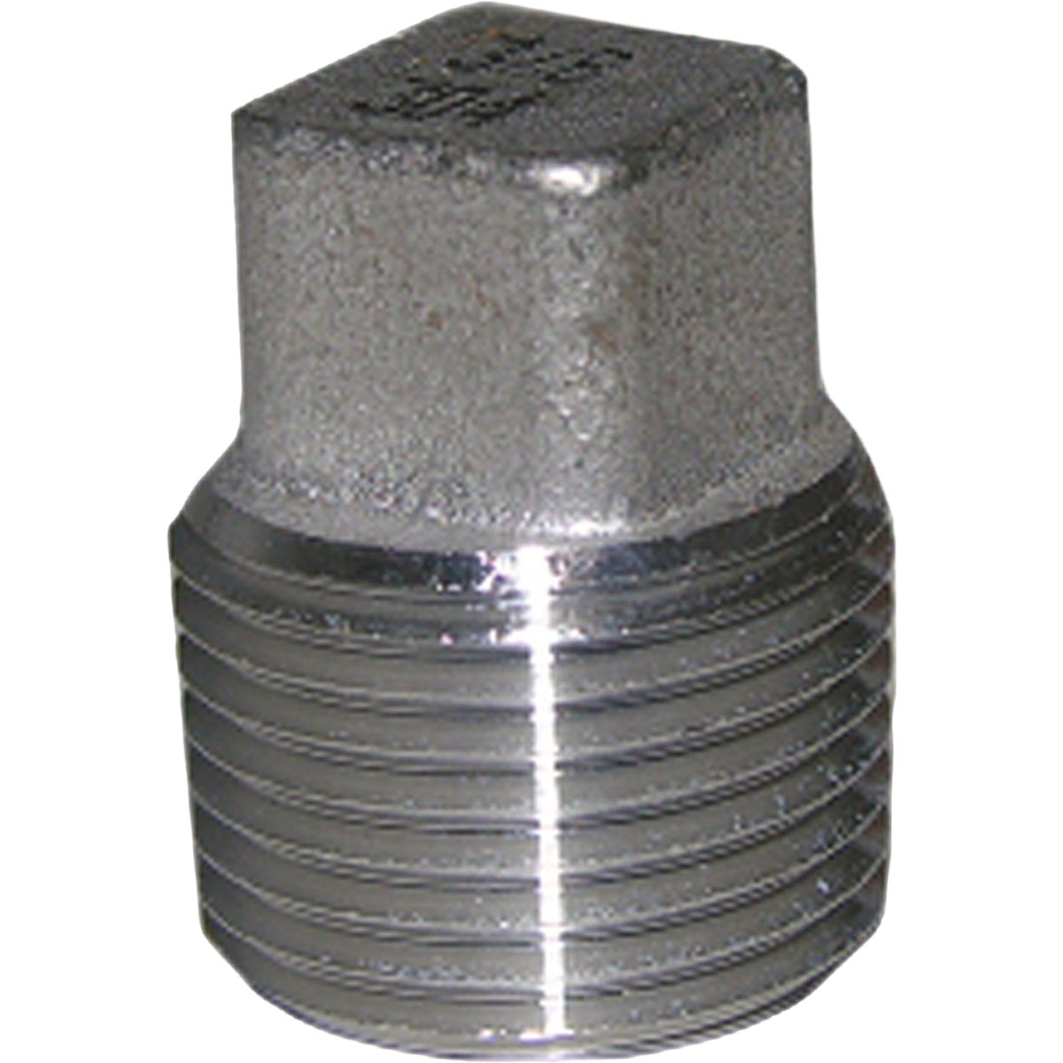 Lasco 3/8 In. Male Iron Pipe 301 Stainless Steel Plug Image 1